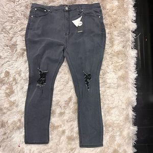 Gray Denim Jeans